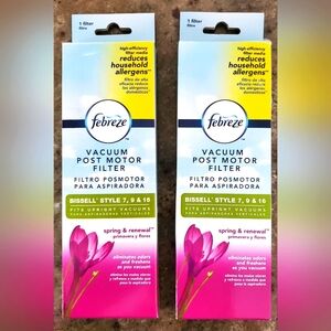 Lot of 2 Febreze Vacuum Filter Bissell Style 7, 9 & 16‎ Upright Spring Renewal